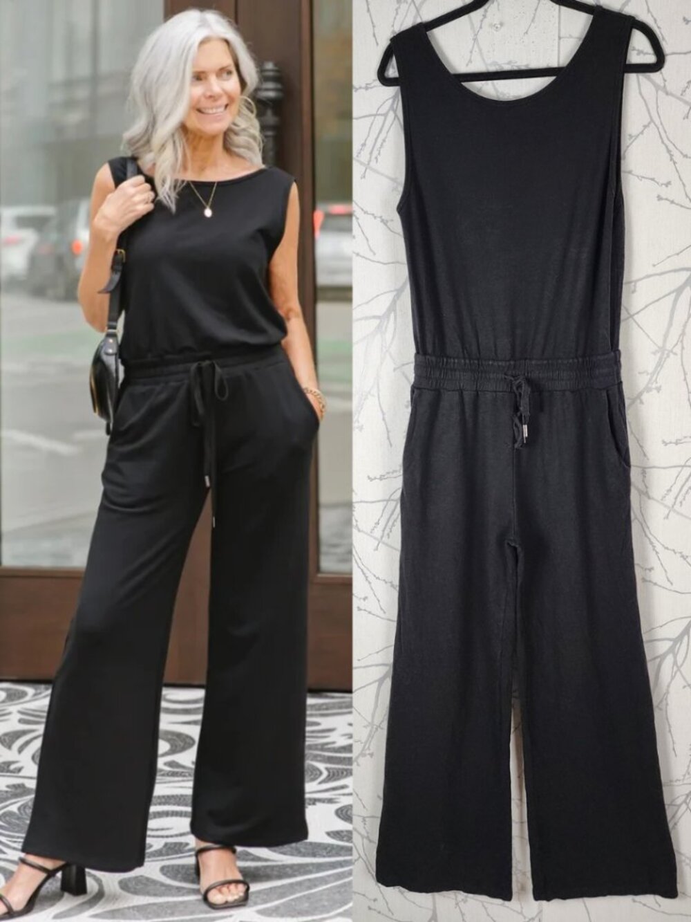 Smash & Tess Bamboo Cotton Jersey Happy Hour Wide Leg Romper